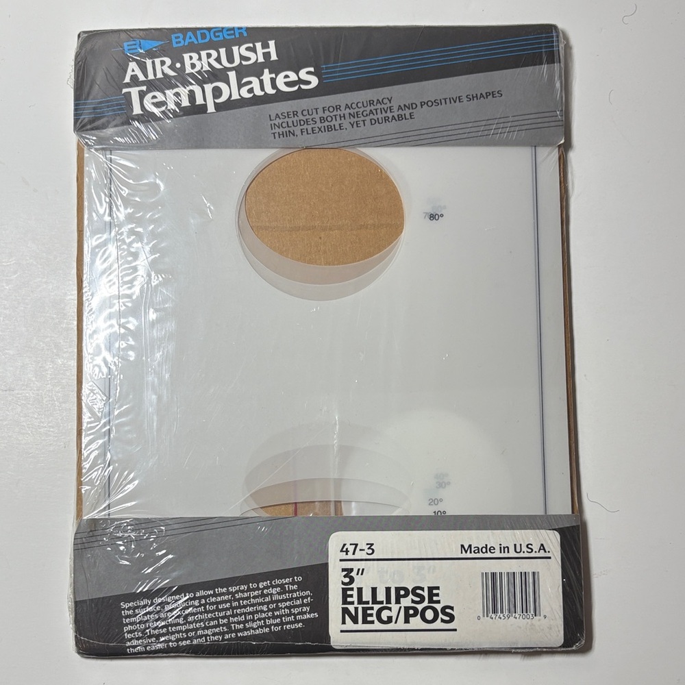 Badger Air-Brush Templates 3” Ellipse 47-3